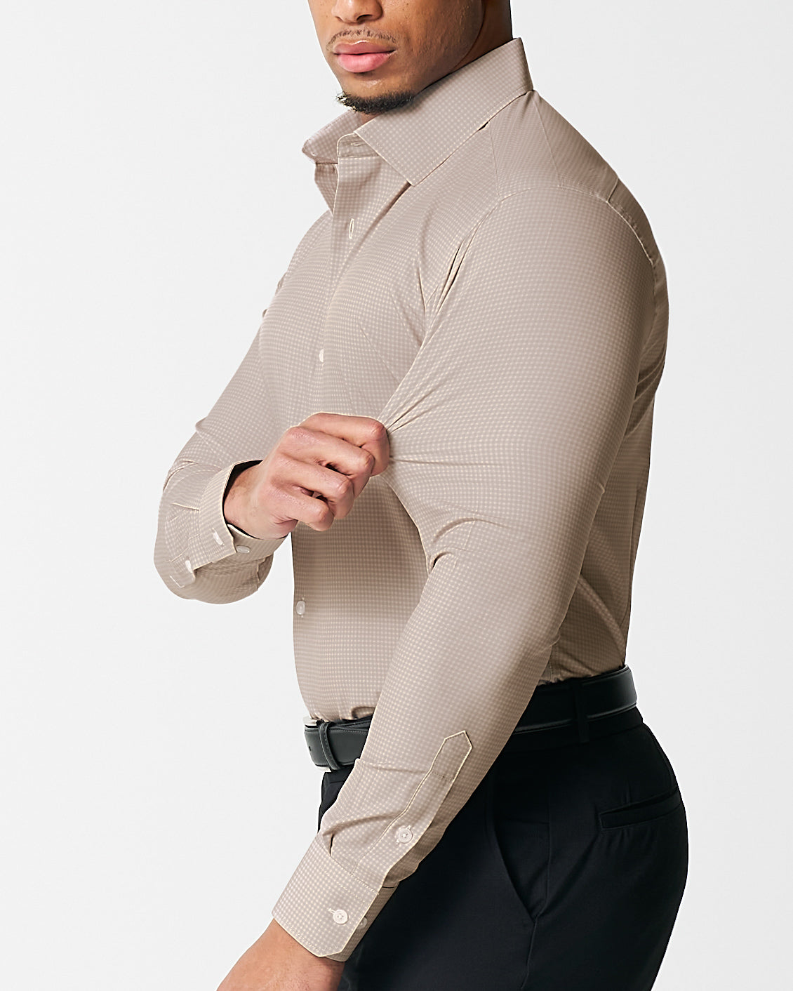 "The Brooks" Light Brown Double Check