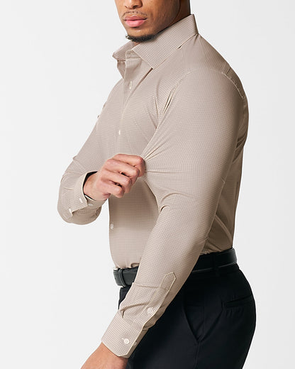 "The Brooks" Light Brown Double Check