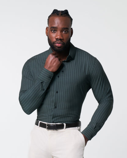 "The Colby" Dark Green & Mint Windowpane