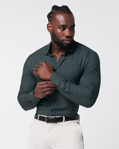 "The Colby" Dark Green & Mint Windowpane
