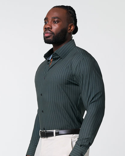 "The Colby" Dark Green & Mint Windowpane