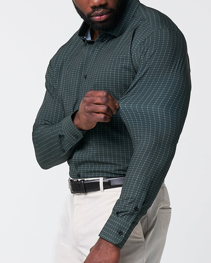 "The Colby" Dark Green & Mint Windowpane