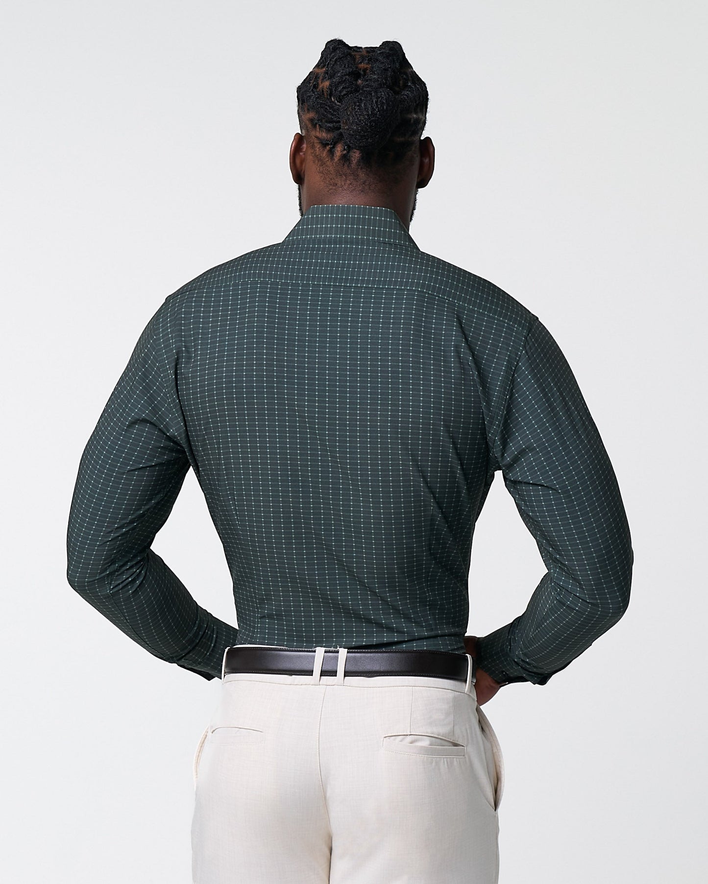 "The Colby" Dark Green & Mint Windowpane