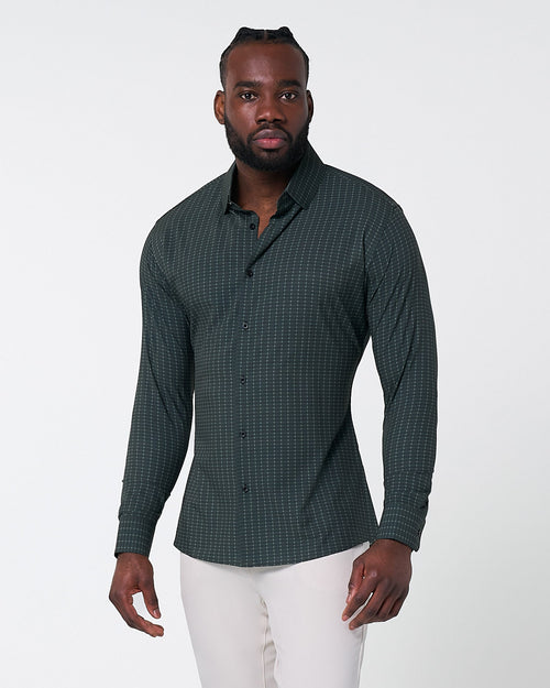 "The Colby" Dark Green & Mint Windowpane