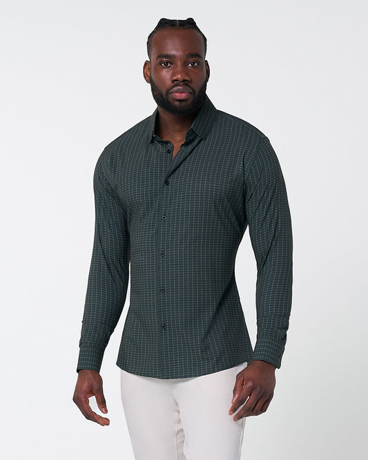 "The Colby" Dark Green & Mint Windowpane