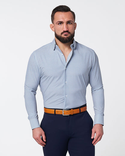 "The Dalton" Purple & Light Blue Windowpane