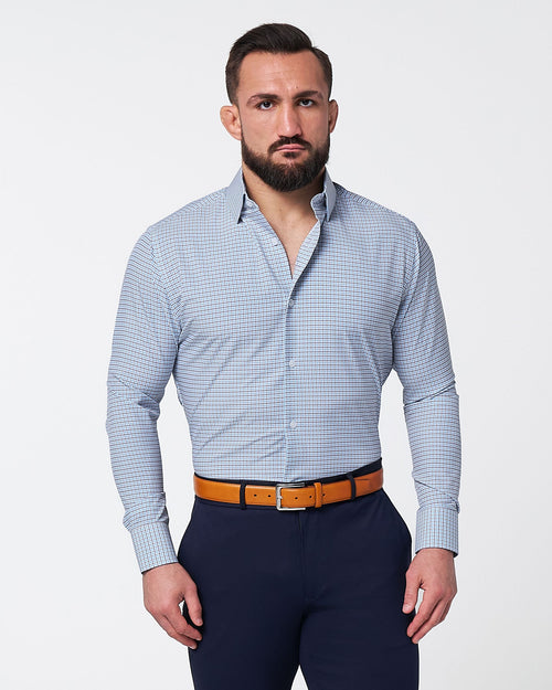 "The Dalton" Purple & Light Blue Windowpane