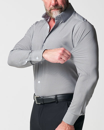 "The Harris" Grey Roped Windowpane