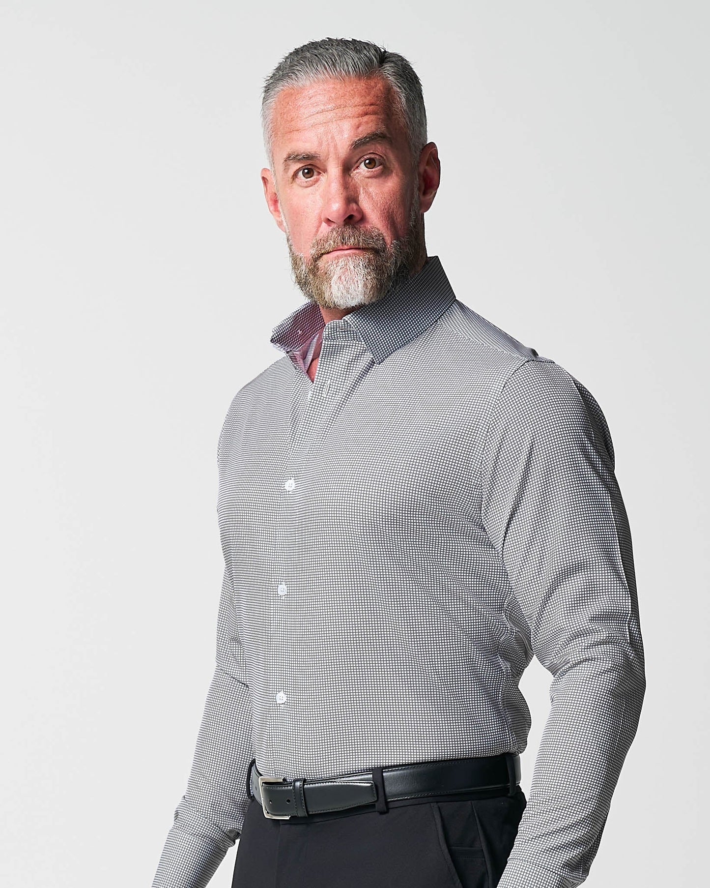 "The Harris" Grey Roped Windowpane