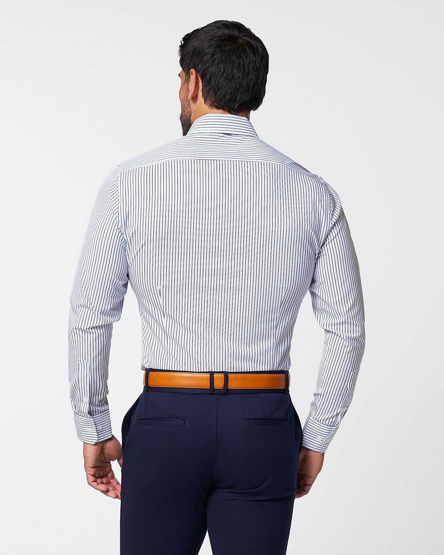 "The Hutton" Navy Pinstripe