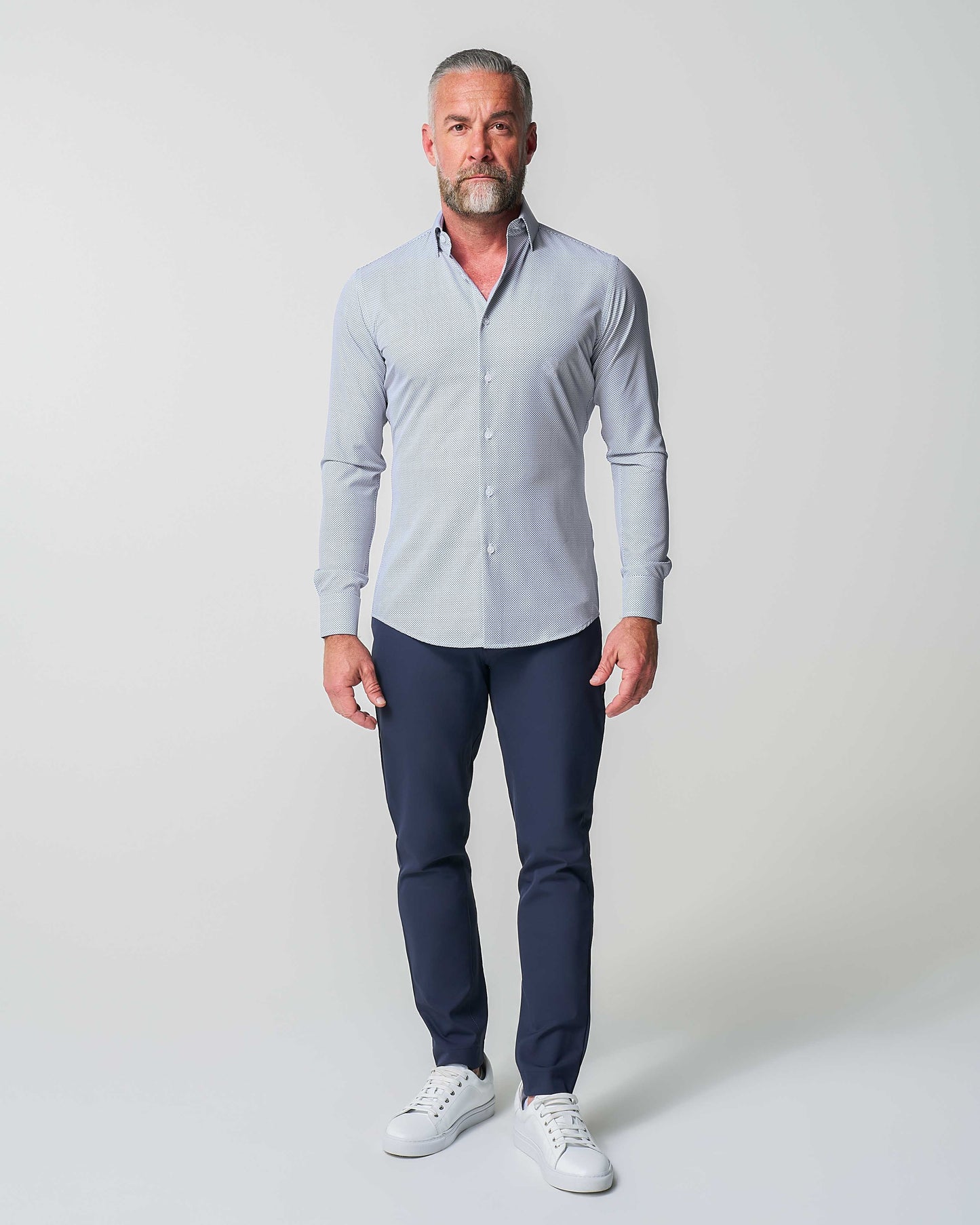 "The Jameson" Mini Navy Dot Print