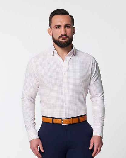 "The Julius" Maroon Windowpane
