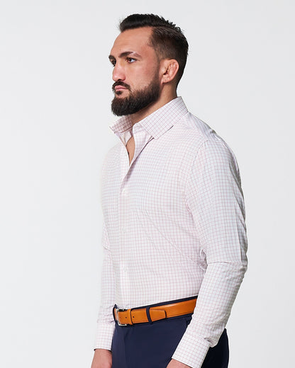 "The Julius" Maroon Windowpane