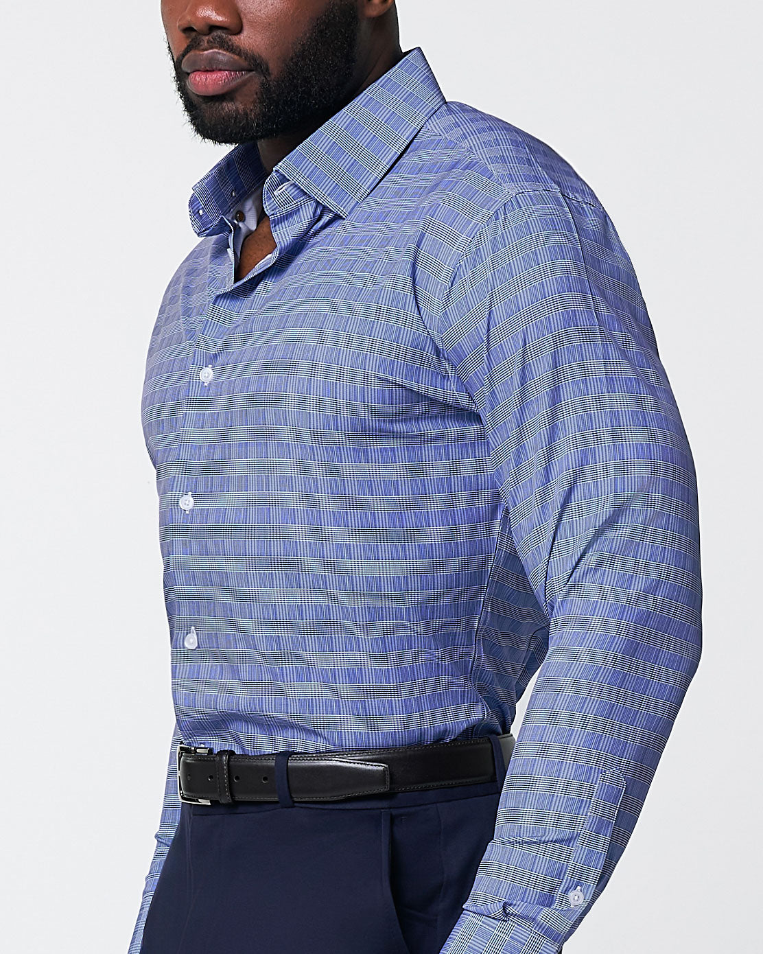 "The Knox" Navy & White Plaid