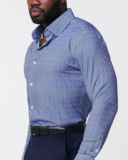 "The Knox" Navy & White Plaid