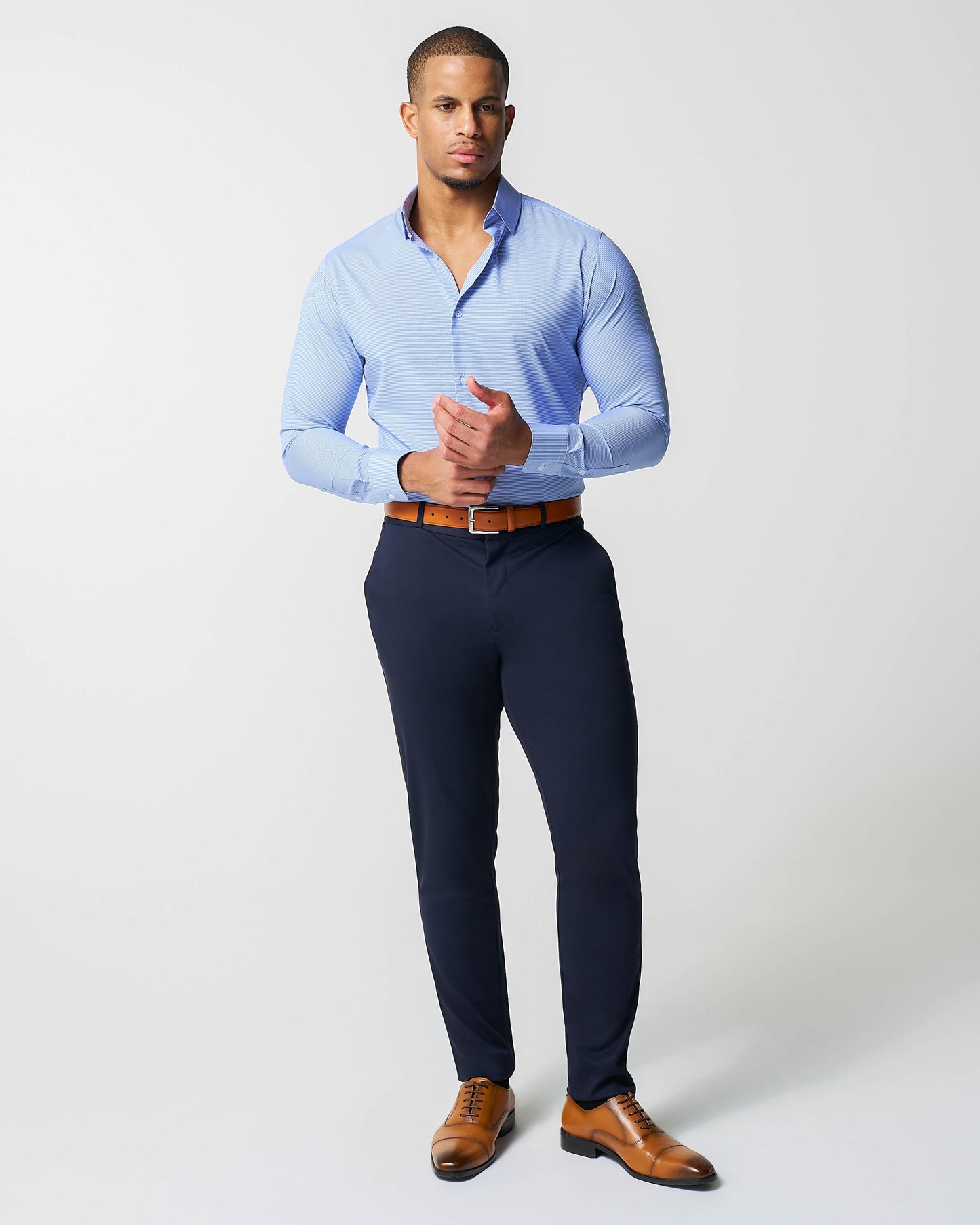 "The Merrill" Blue Micro Check