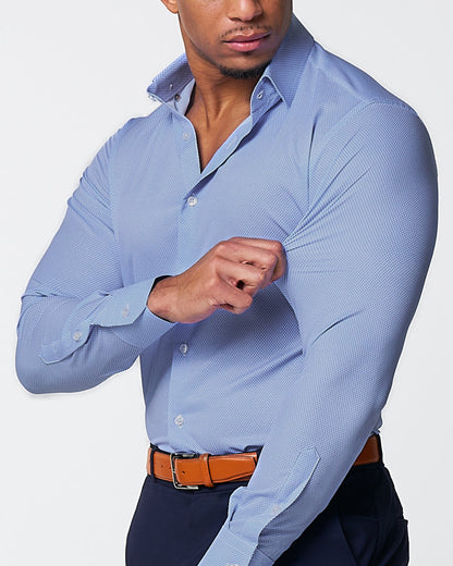 "The Morrison" Blue & White Mini Pattern