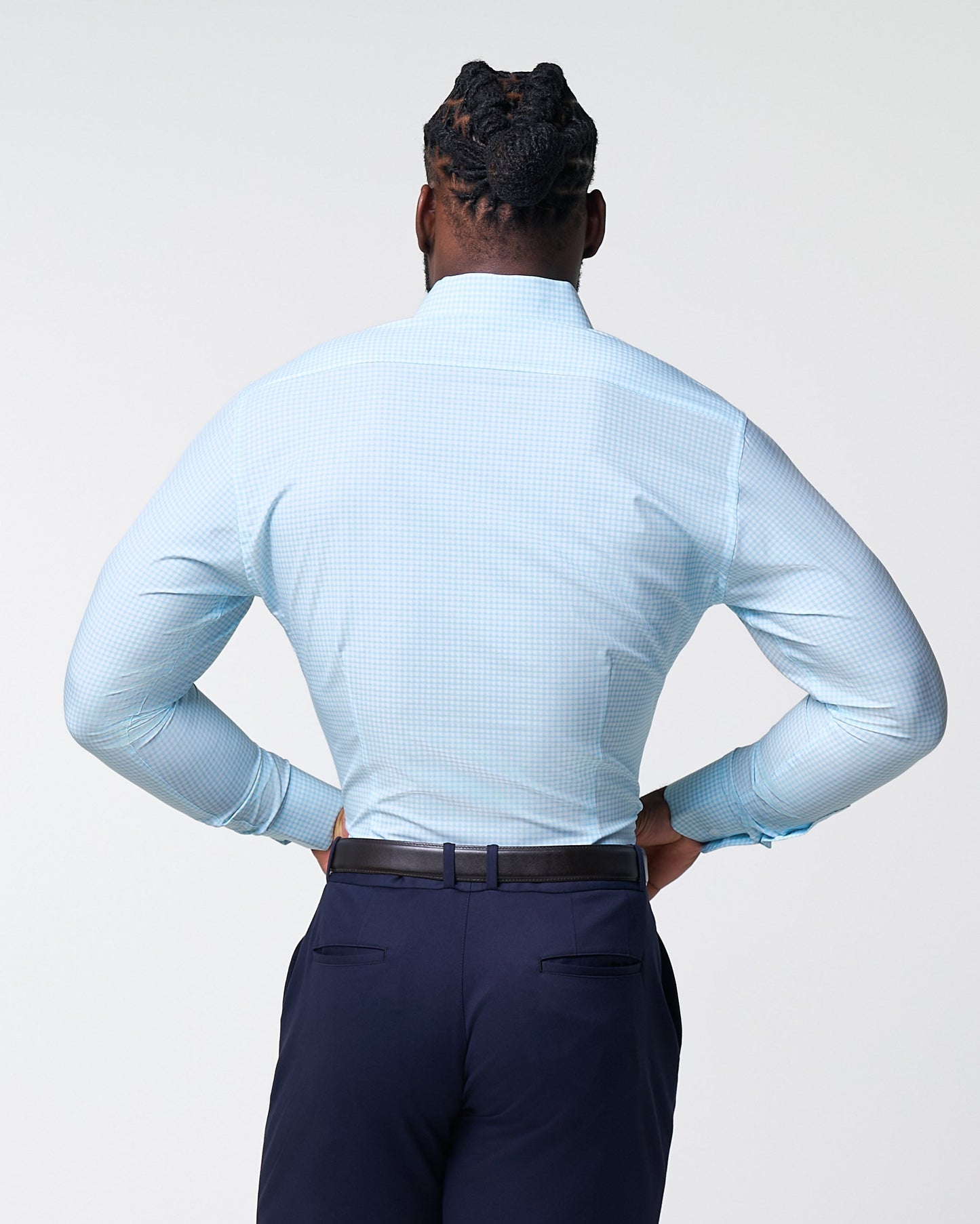 "The Nash" Baby Blue Gingham