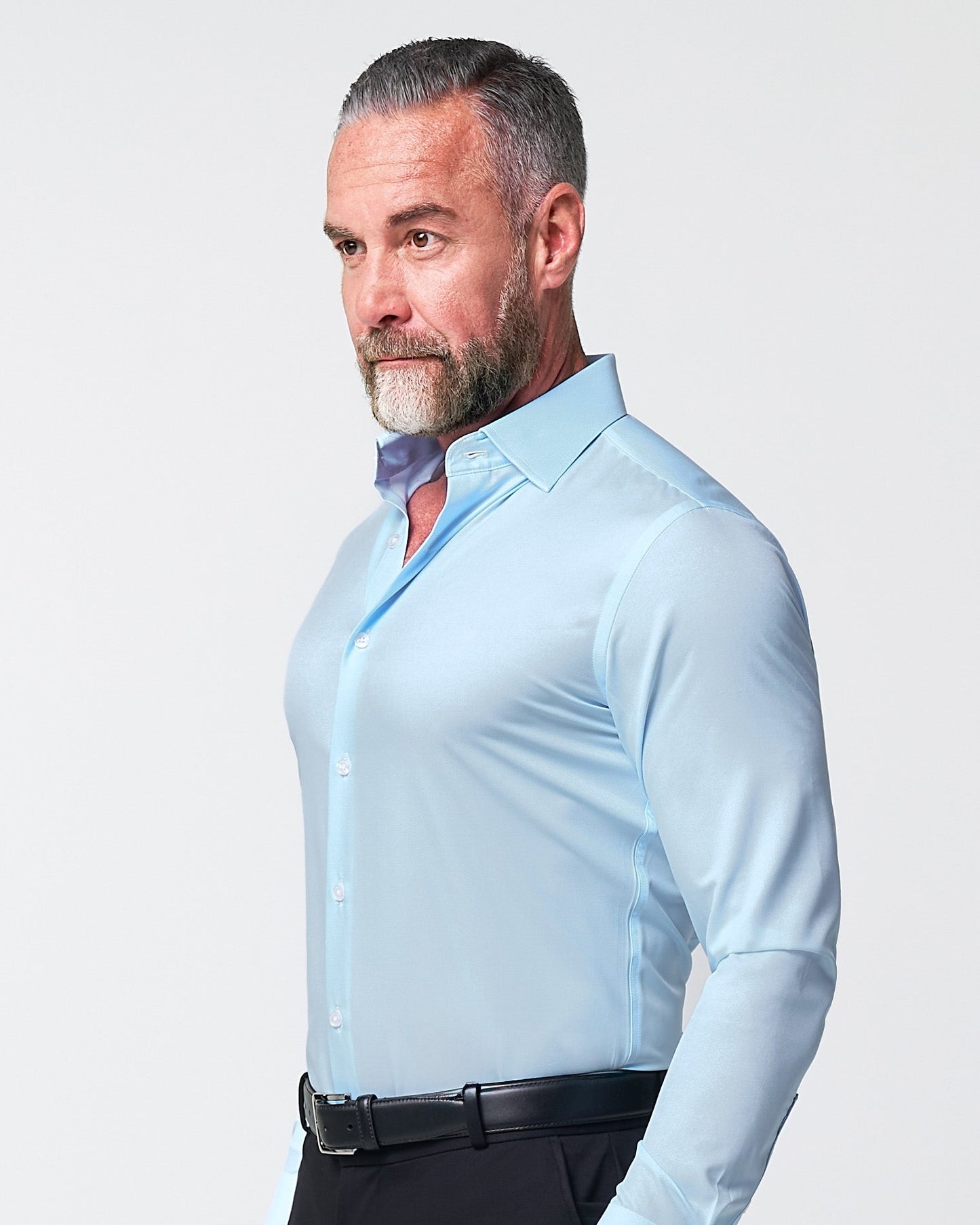 ''The Peter" Light Blue Weave - Classic Fit