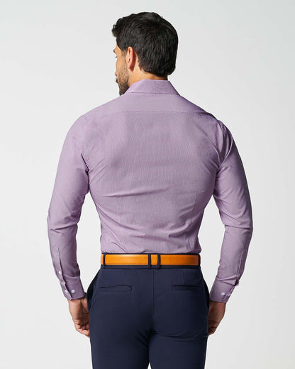 "The Ryan" Dark Purple Micro Check