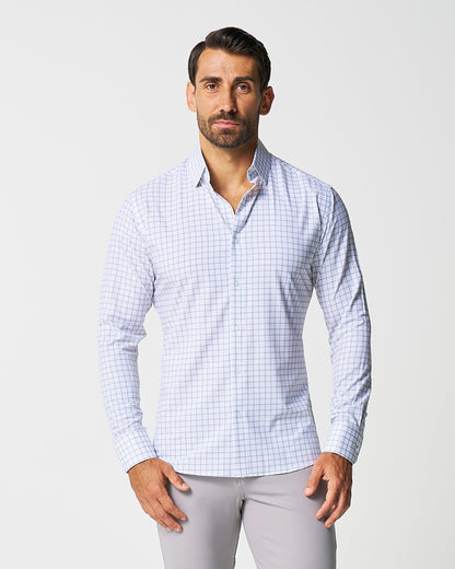 "The Scottie" Grey & White Windowpane