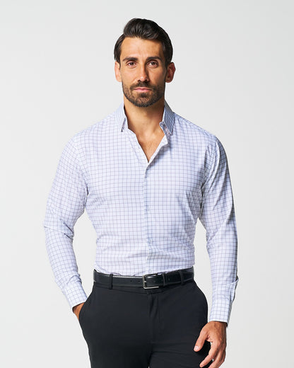 "The Scottie" Grey & White Windowpane