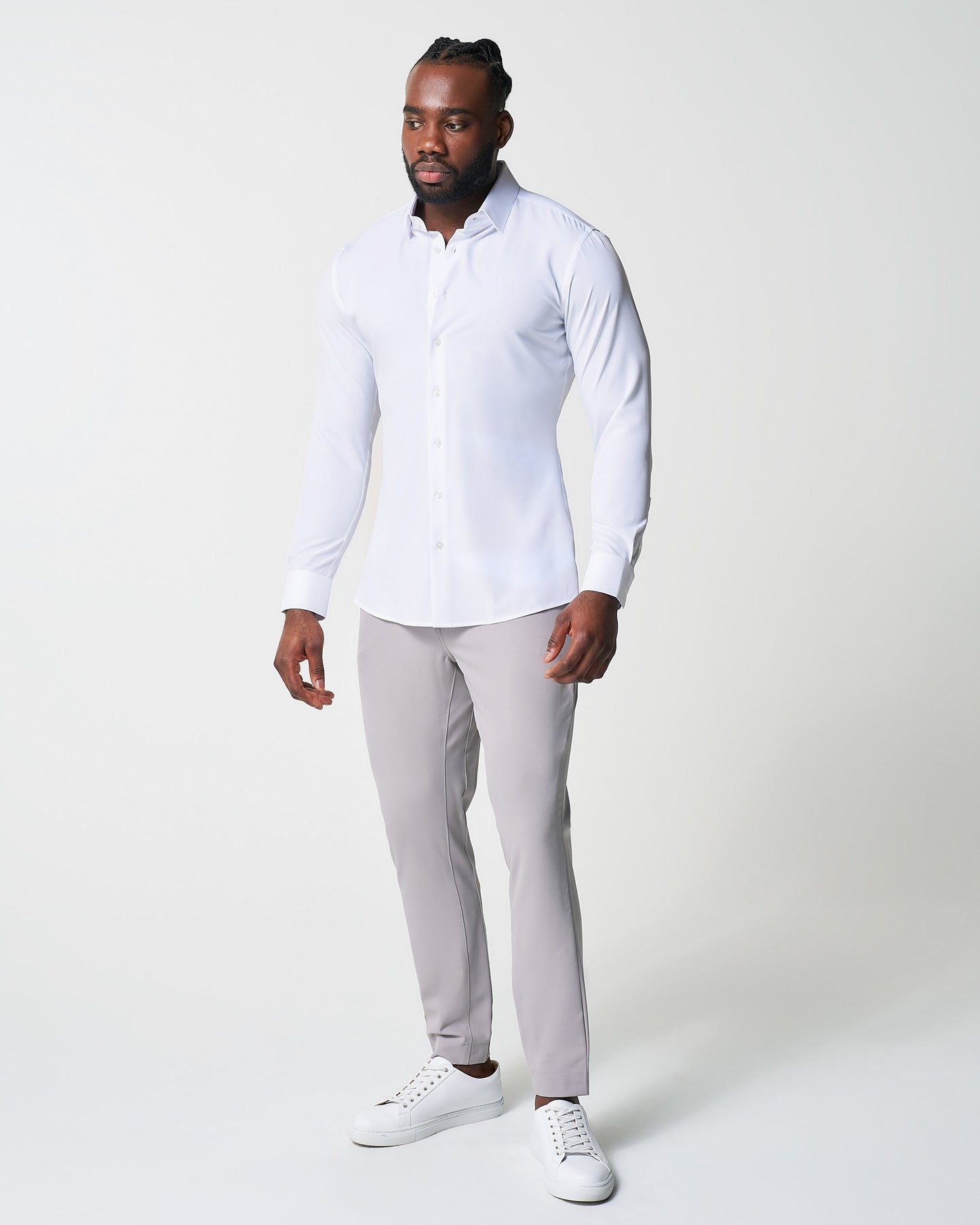 "The Everest" Winter-Weight Solid White