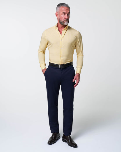 "The Stanley" Yellow Microcheck