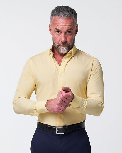 "The Stanley" Yellow Microcheck