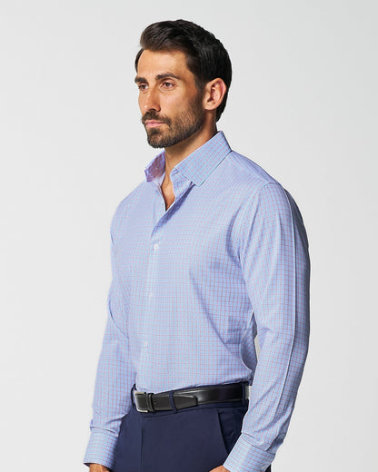 "The Weston" Light Blue, Pink & Black Plaid