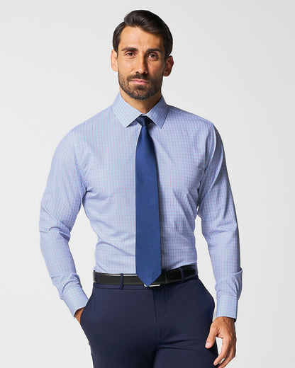 "The Weston" Light Blue, Pink & Black Plaid