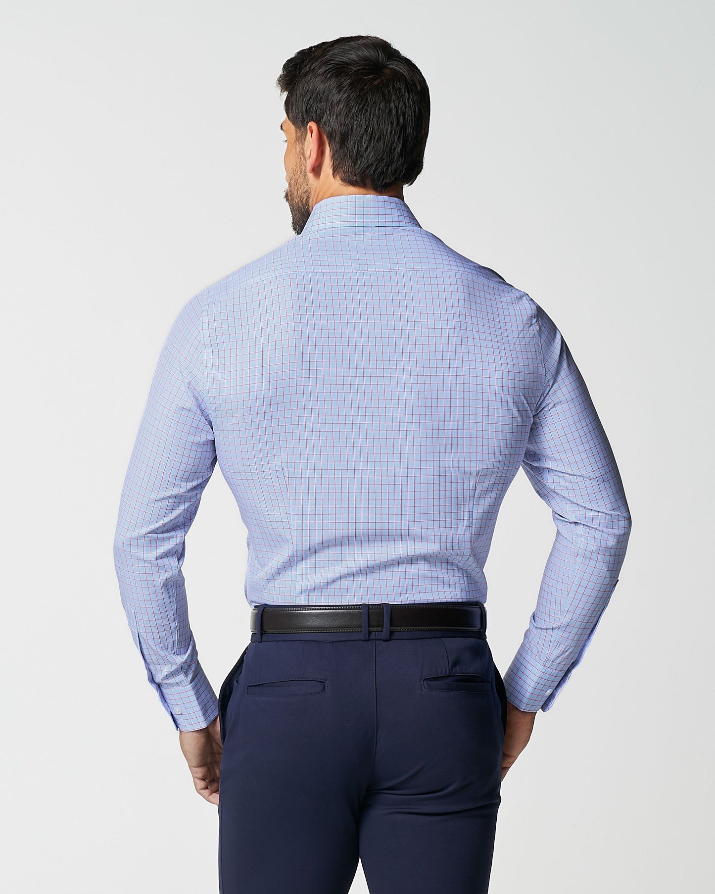 "The Weston" Light Blue, Pink & Black Plaid