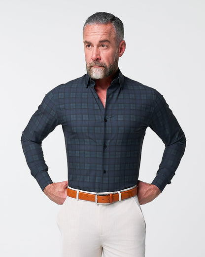 "The York" Navy, Black & Olive Plaid