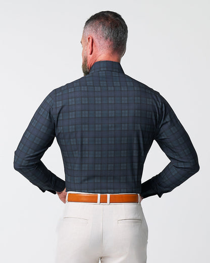 "The York" Navy, Black & Olive Plaid