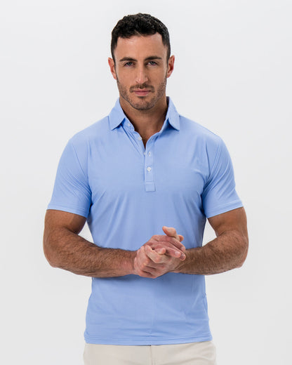 "The Mykonos" White and Blue Geo Prism Print