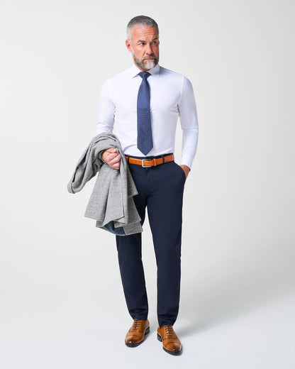 Open Button Overcoat - Grey Herringbone
