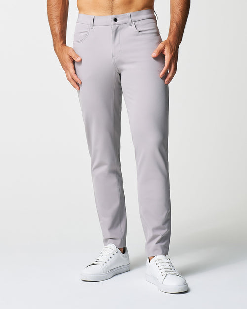 Athletic Fit Stretch Tech Chino - Light Grey