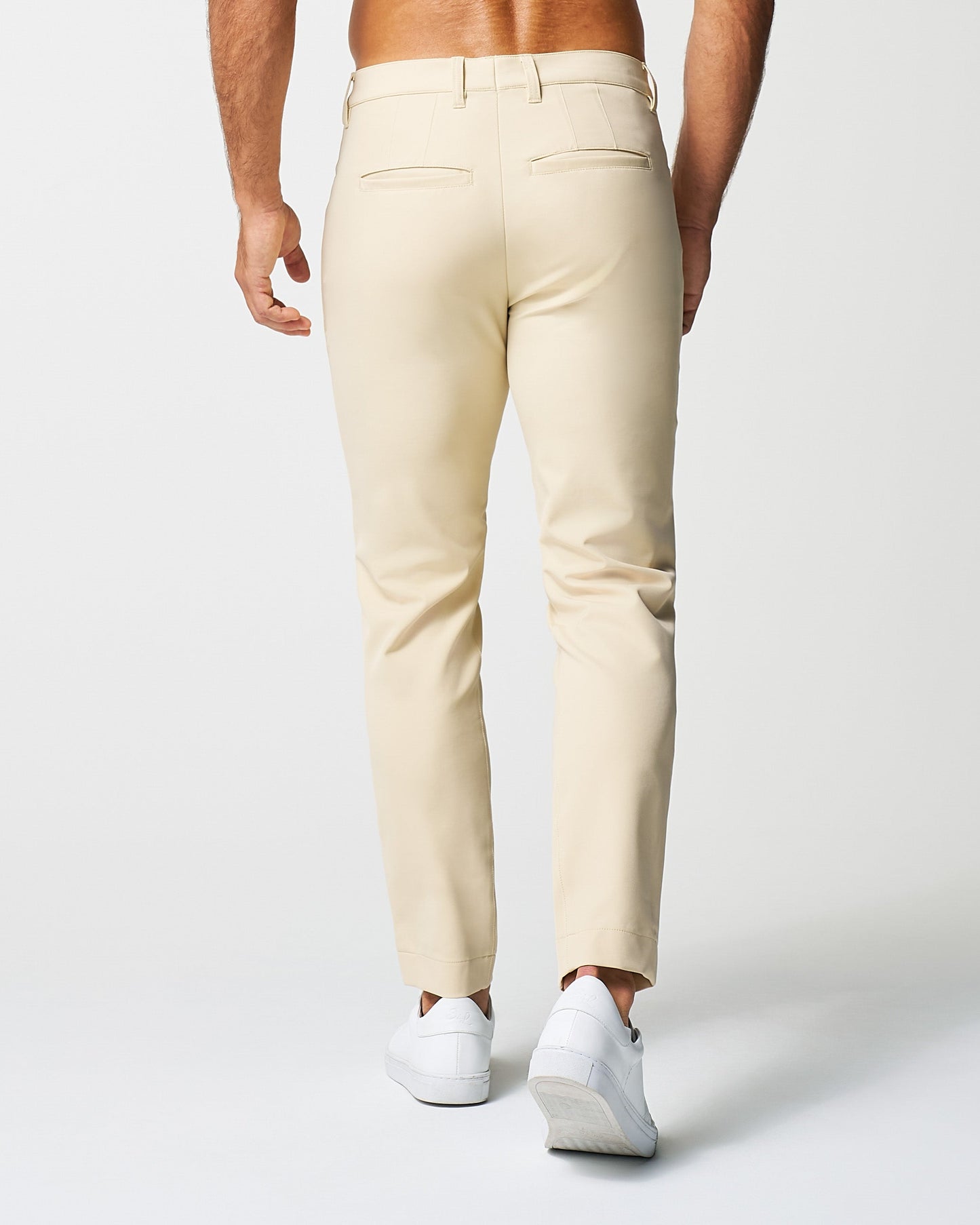 Athletic Fit Stretch Tech Chino - Mid Khaki