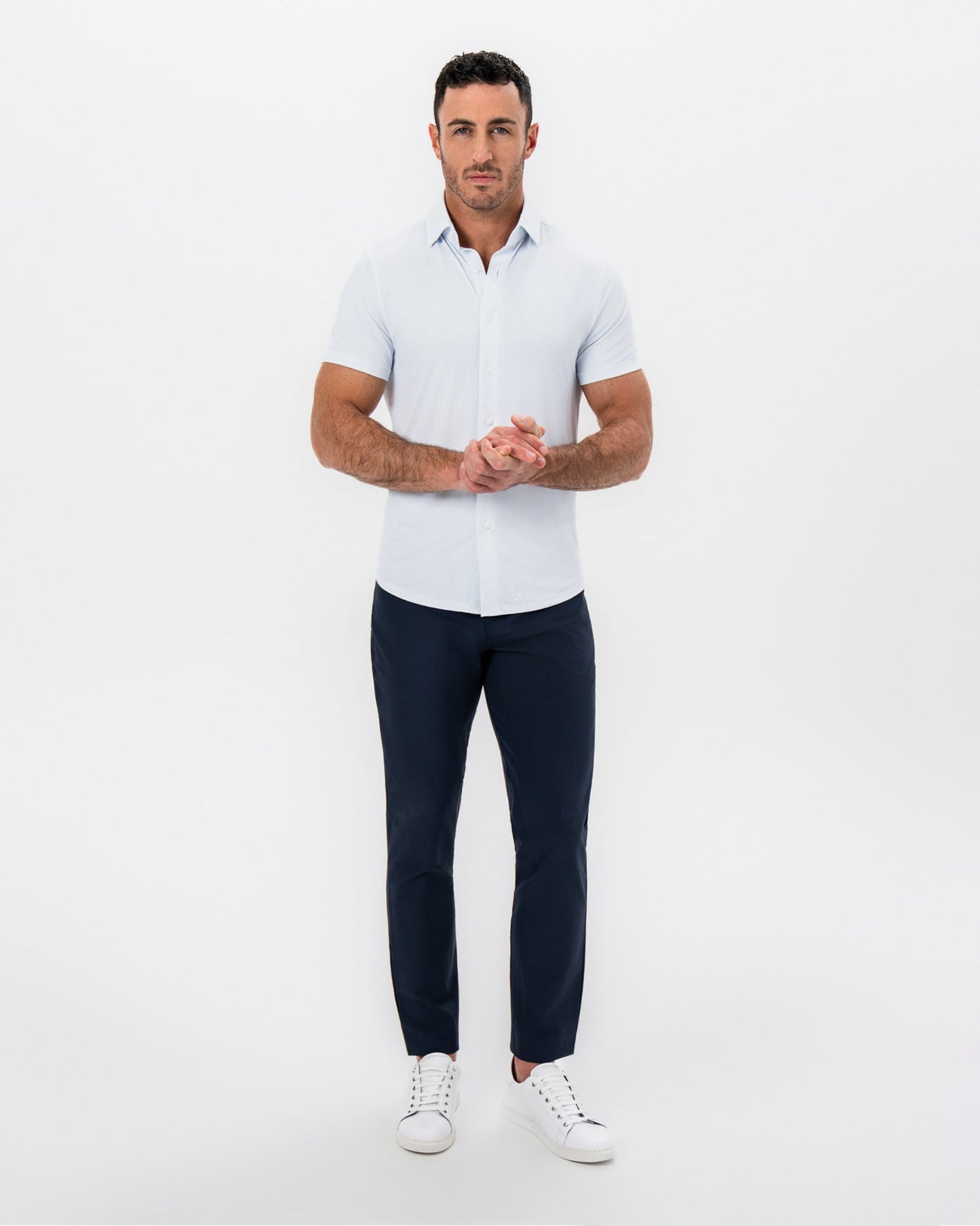 "The Rio" Light Blue Pinstripe