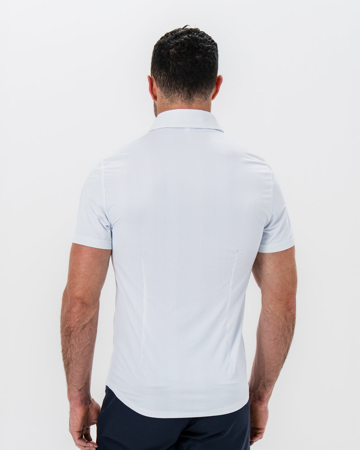 "The Rio" Light Blue Pinstripe