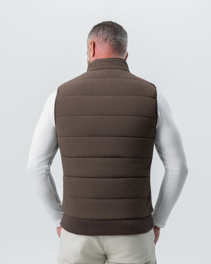 Down Vest - Brown