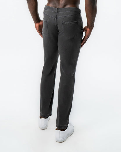 Athletic Fit Stretch Jeans - Charcoal