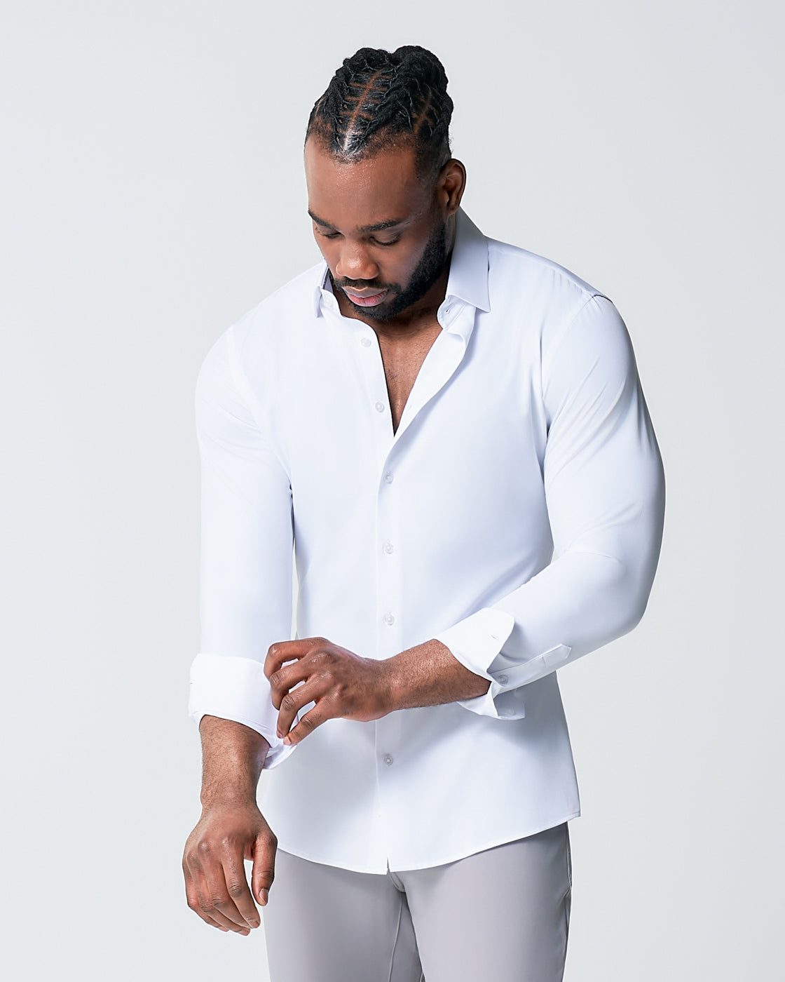 "The Springer" Solid White - Classic Fit