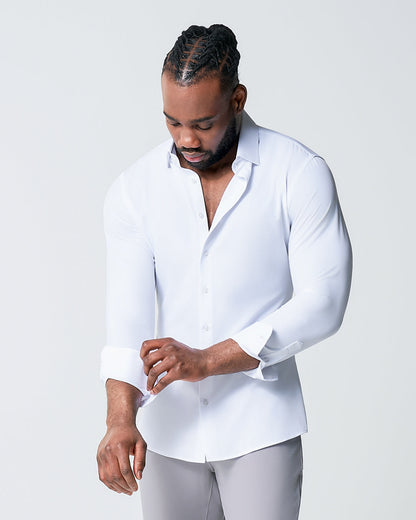 "The Springer" Solid White - Classic Fit