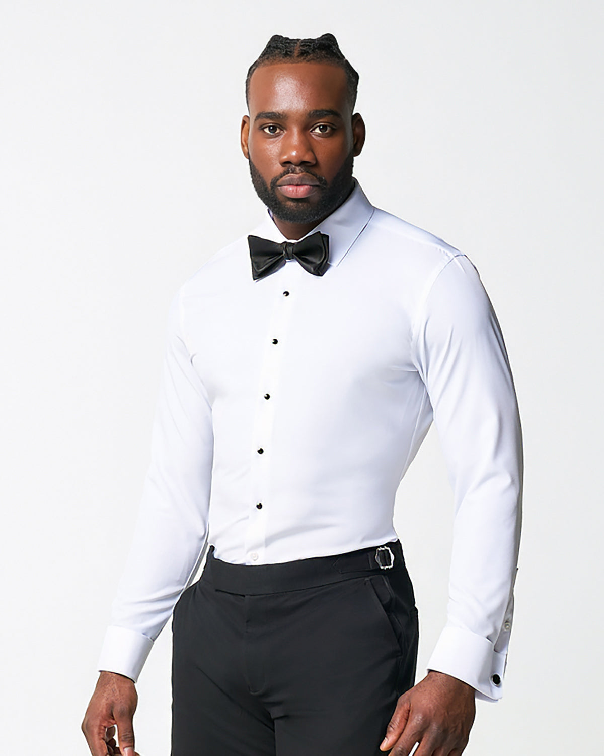 The Solid White Tuxedo Shirt - Classic Fit