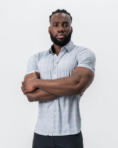 "The Jefferson" Light Grey Printed Linen