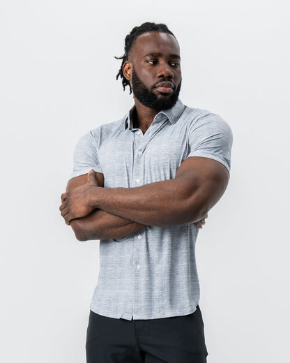 "The Jefferson" Light Grey Printed Linen
