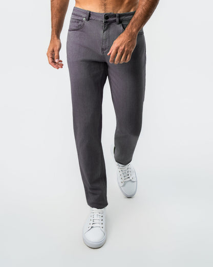 Athletic Fit Stretch Jeans - Slate Grey