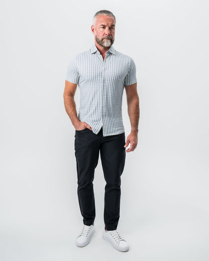 "The Strudwick" Light Olive & White Check