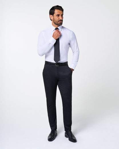 Athletic Fit Stretch Suit - Black, Grey & White Camo